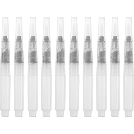 Lot de 10 feutres pinceaux pour aquarelle, compatibles avec crayons aquarellables, marqueurs aquarelle et gouache (120 mm, grande taille).-12X1cm (1/3)