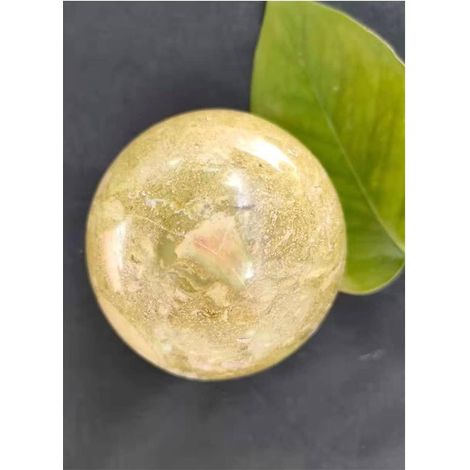 60-70mm Belle Boule de Quartz Oeuf Naturel Boule de Cristal d'opale Verte for Cadeau Pierre Porte-Bonheur Collections de la Maison (Size : 60-65mm) (1/5)