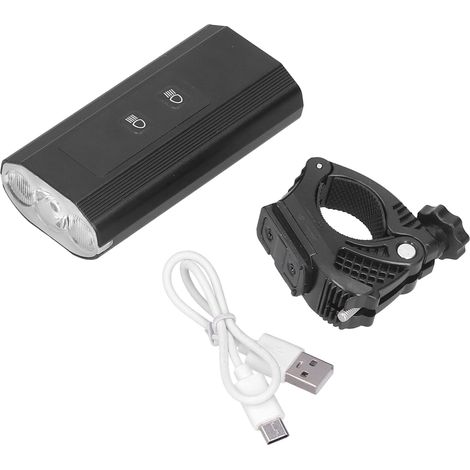 3-LED-Fahrradlampe, verstellbar, wasserdicht, mit Akkuanzeige und USB-Ladefunktion für Rennrad und Mountainbike (1/5)