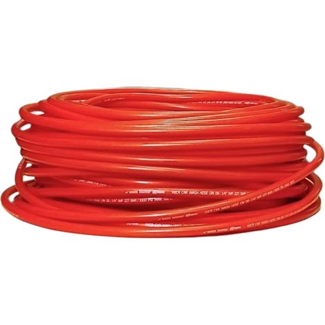 Tubo termoplastico per idropulitrice DN06 227 BAR 100° Rosso (1/5)