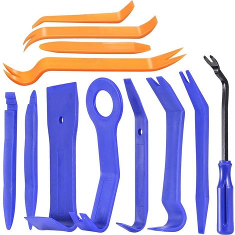 12 PCS en Outil de démontage de Voiture, Outils Demontage Garniture, Ensemble d'Outils d'enlèvement de Panneau de Porte Automatique, Outils de Suppression pour Voiture Porte Panneau Tableau de Bord (1/5)