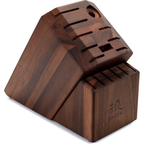 Soporte para cuchillos Shiori 撓 Akashia Burokku 16 agujeros (1/5)
