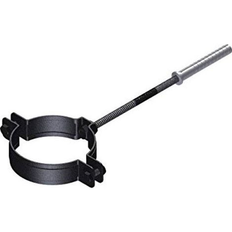 COLLARE NERO PER TUBO A PELLET - Ø80 - COV
