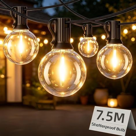 Guirlande Lumineuse Exterieure 7.5M IP45 Étanche Connectable (1/5)