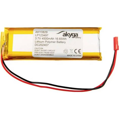 Pacco batteria x Batteria ricaricabile speciale Akyga LP123497 LiPo 3.7 V 4500 mAh (1/3)