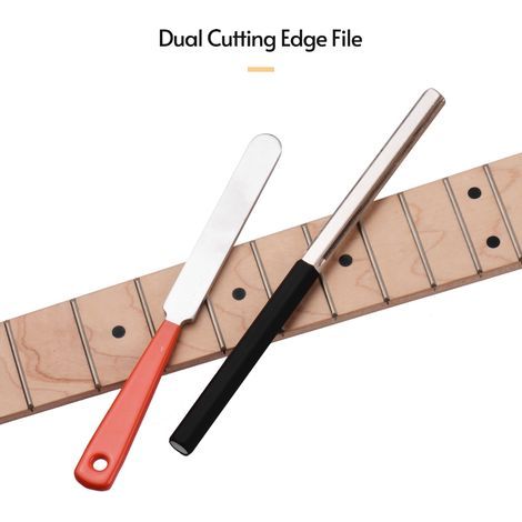 Bundabrundungsfeilensatz aus Edelstahl – Reparaturwerkzeug für Gitarrenbauer (Gitarre, Bass, Ukulele, Mandoline, Banjo) (1/5)