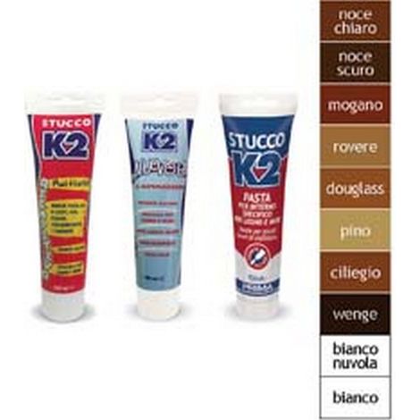 6PZ K2 STUCCO IN PASTA MULTIUSO COLORATO IN TUBETTO - ml.150 - wenge'