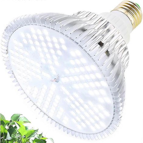 Lampe de croissance 150 W, 150 LED à spectre blanc, culot E27, idéale pour les plantes d'intérieur, la culture hydroponique, les serres, les plantes succulentes, les semis, la croissance et la florais