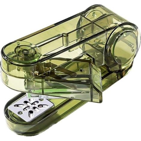Agrafeuse rotative à 360° — Inclut 400 agrafes n° 12 — Usage bureautique — Élégante et portable (Vert) (1/5)
