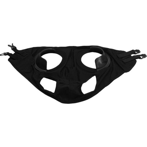 Couvre-Oeil Pour Cheval - Polyester Haute Élasticité - Cuir PU Respirant - Anti-Dérapage - Protection Contre Sable Et Poussière - 1 Pièce (1/4)