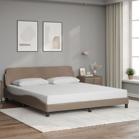 vidaXL Giroletto Dover Cappuccino 180x200 cm in Similpelle (1/5)