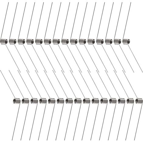 30 Pièces 0.5  5.0 mm 120° Ressort de Torsion, Ressorts de Torsion en Acier Inoxydable, Angle de Ressort en Forme de V, pour Le Travail du Bois de Bricolage, Meubles, Projet de Réparation