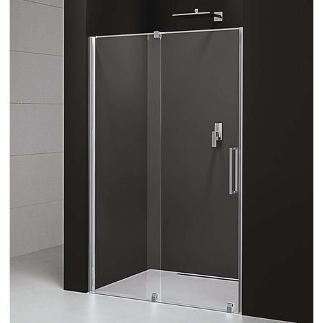 Polysan Rolls Line - Duschschiebetür 160x200 cm, Aluminium poliert/Klarglas RL1615