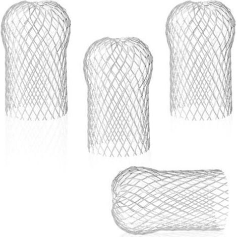 Set of 4 Aluminum Gutter Guards, Flexible and Durable Gutter Filters for House Eaves Downpipes to Protect Against Leaves (1/5)