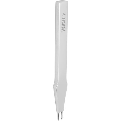Poinçon double pointe 4mm pour perçage cuir - Outil de marquage et couture manuelle (1/5)