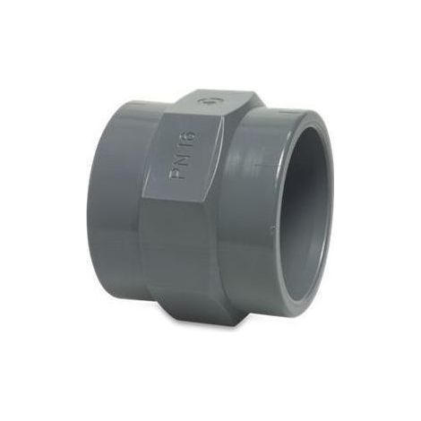 Mega Gewindemuffe PVC-U 20 mm x 1/2 Zoll Klebemuffe x Innengewinde 10 bar, grau (1/5)