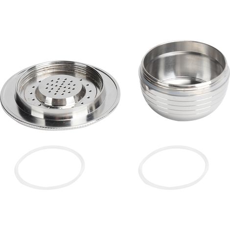 Kit de capsules de café avec cuillère, goupillon, joints et filtre à café réutilisable, compatible avec Bialetti. (1/5)
