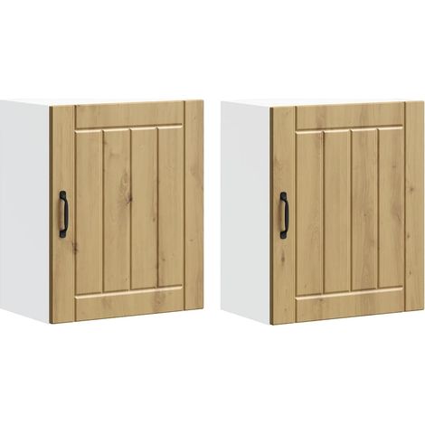 Maison Exclusive - Pensili da cucina 2 pz Lucca in Legno Multistrato Rovere Artigianale