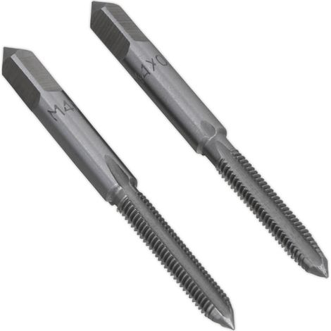 Sealey Tap Set 2pc (Taper & Plug) M4 x 0.7mm TSM4
