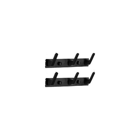 TAISHENGDA 2er-Pack schwarze Aluminium-Wandhaken – kein Bohren erforderlich, nordisch-minimalistischer Stil (1/5)