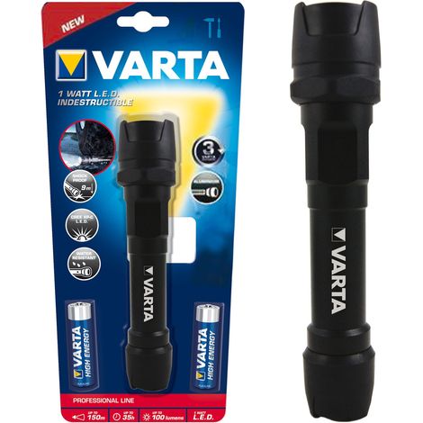 Torcia tascabile a batteria 350 lm 157 g Varta Indestructible F20 Pro LED (monocolore)
