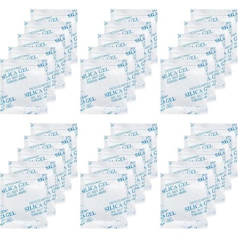 30pcs 10g Silica Gel Desiccant Sachet Non-Toxic and Odourless Moisture Absorber for 3D Filament, Electronics, Camera, Clothes, Shoes, Drawers, Closet (1/5)
