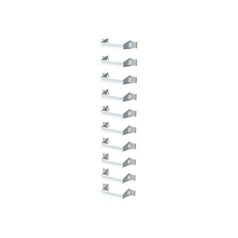 SPEE Combi-Double Rail DIN Fixe pour Plastron Modulaire L400-12mod (Pack 10pcs) 1SZE980150B0100 ABB QAD0010P1 (1/3)