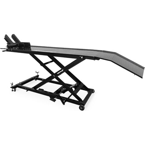 Elevador de moto hidráulico Moost 475Kg tijera banco 200x60 cm con ruedas (1/5)