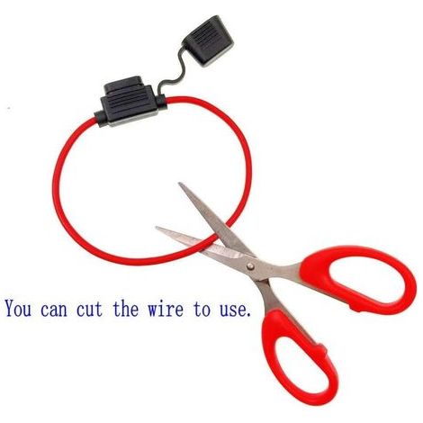 6-piece waterproof fuse holder, 32V 30A – Straight plastic blade – Short-circuit protection – For trucks, cars, motorcycles (1/5)
