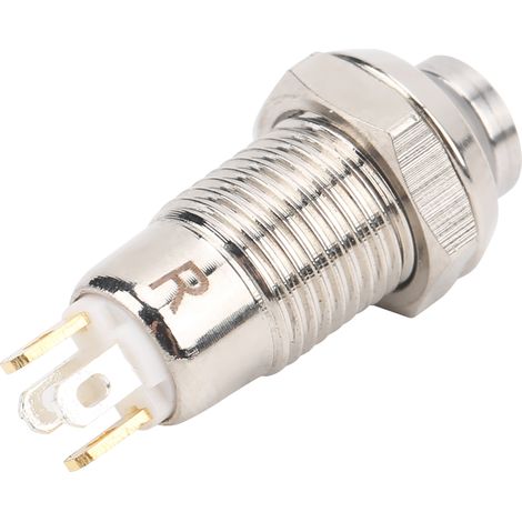 Bouton-poussoir momentané de 8 mm, interrupteur de démarrage étanche avec voyant lumineux, 3 V, vert (1/5)
