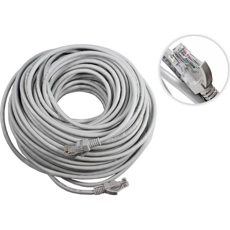 Cavo Ethernet di Rete Lan 20m Cavo Cablato UTP Cat6E Connessione Rete Internet (1/4)
