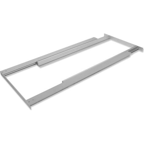 Emuca – Coulisse pour tiroir en aluminium 100% – Système de glissement doux – Charge maximale élevée – Pour tables extensibles jusqu'à 1.080mm