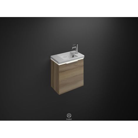 Burg Eqio Keramik-WT+WT-Unterschrank Frassino D. Cappuccino/alpinweiß GR0146