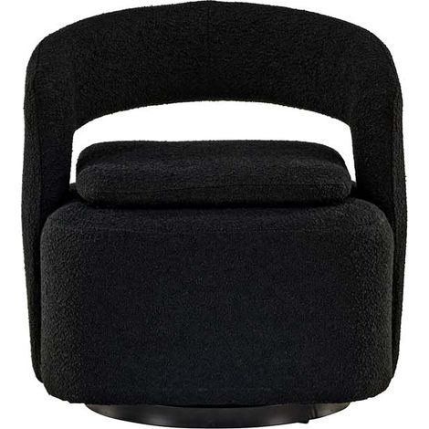 Laurel fauteuil fonction pivotante noir.