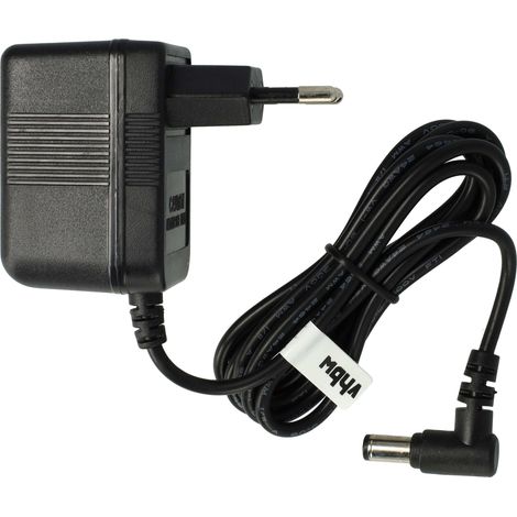 vhbw Adaptateur secteur compatible avec Black & Decker DV4800, DV4800N aspirateur sans-fil - Câble de 200 cm