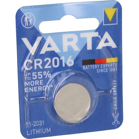 Varta Knopfzelle Professional Electronics 3 V 90 mAh CR2016 20,0x1,6mm (1/5)