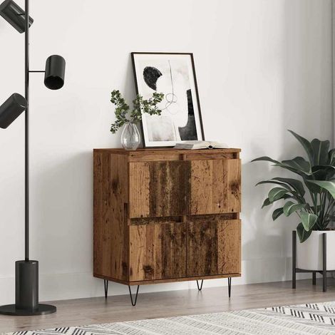 Buffet-Meuble de rangement Marron 60 x 35 x 70 cm Bois d'ingénierie 281016 (1/5)