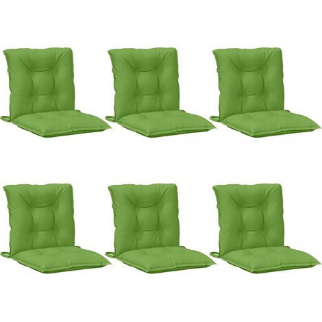 Maison Exclusive - Cuscini Sedia Schiena Bassa 6 pz Verde Mélange 100x50x7 Tessuto (1/5)