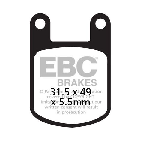 Pastillas de freno EBC FA050 (juego para 1 disco)