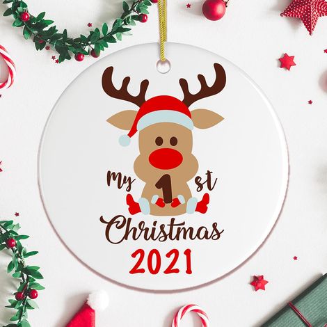 My First Christmas Baby Deer Ornament 2021