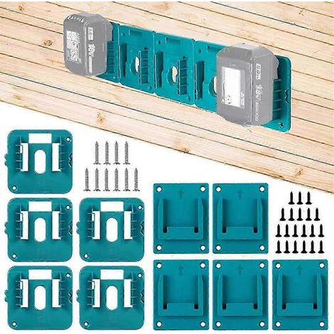Support de rangement pour 10 batteries Makita 14,4 V et 18 V Li-Ion - Organiseur et rack de rangement (1/5)