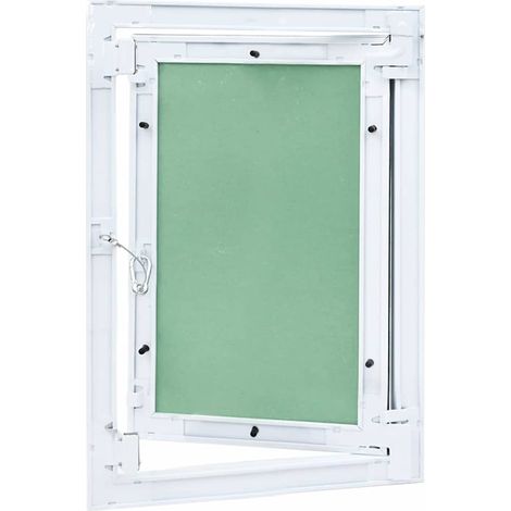vidaXL Panel de acceso Verde y Plata 35 x 45 cm Aluminio y Pladur (1/2)