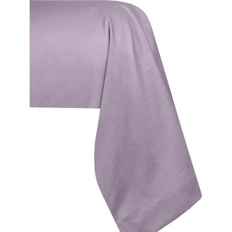 Stof - Taie De Traversin - Taille 45X185 Cm - Qualité Percale De Coton - 100% Coton Certifié Oeko-Tex - Couleur Parme - Modèle Elysée - Linge De Lit Pour Maison (1/5)