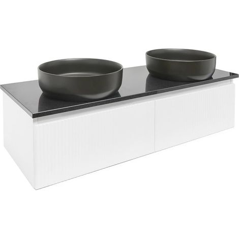 Swiss Aqua Technologies SAT Evolution mueble de baño de granito con encimera 118x30x44,8 cm blanco mate (SATEVO120WMZ)