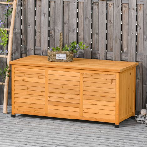 mobile contenitore 127x56x60 uso esterno legno giallo OKMYHOME (1/3)