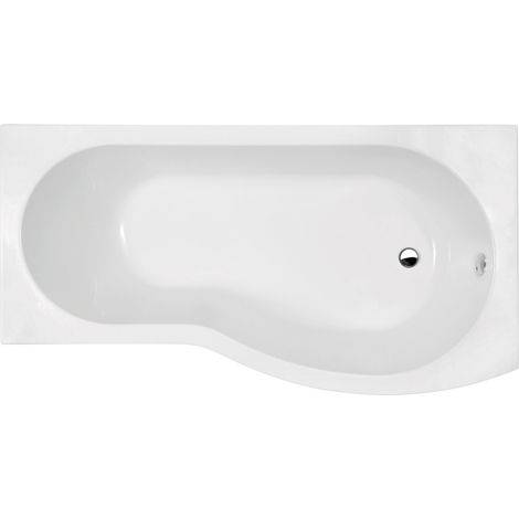 Nuie 1700mm x 900mm Right Hand B Shape Shower Bath - WBB1785R (1/4)