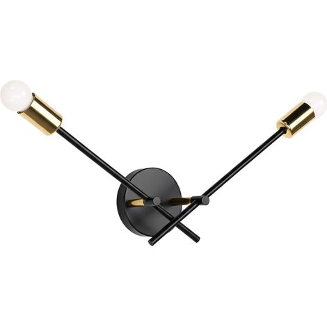 APPLIQUE da PARETE APP1119-2W BLACK E27 (1/5)