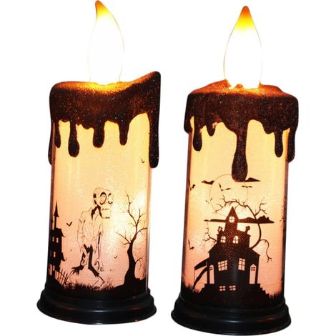 Bougies LED Électroniques Halloween Décoration De Fête (1/5)