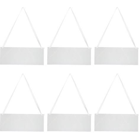 Set mit 6 Schildern „Reservierte Stühle“ zum Aufhängen bei Hochzeiten – 25,00 x 10,00 x 0,20 cm – Transparent (1/4)