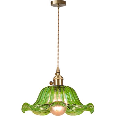 Glass Pendant Light Vintage Interior Ceiling Light Retro Pendant Lights Modern Pendant Light Green